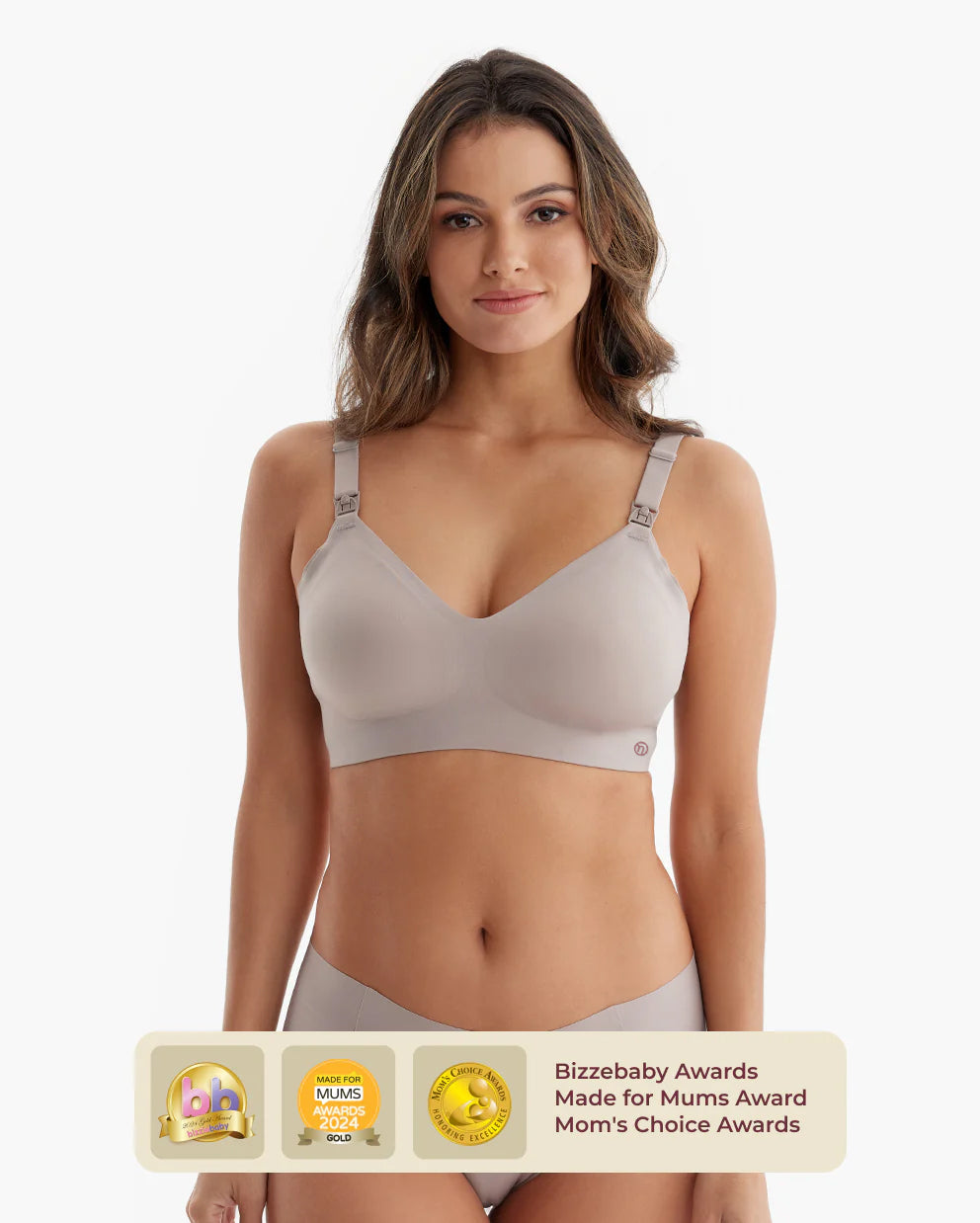 Cloudline Seamless Nursing Bra in Brown