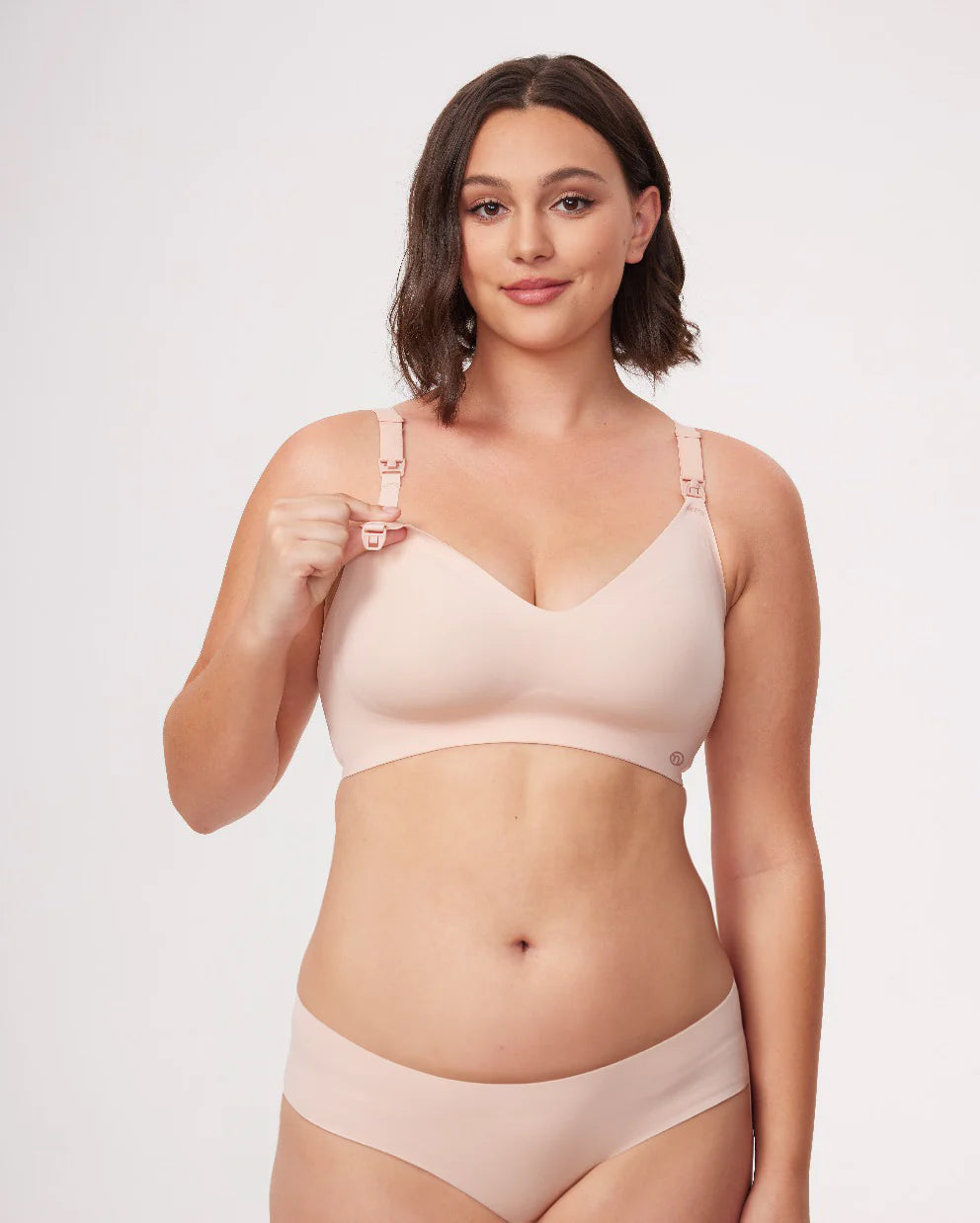 Cloudline Seamless Nursing Bra in Beige